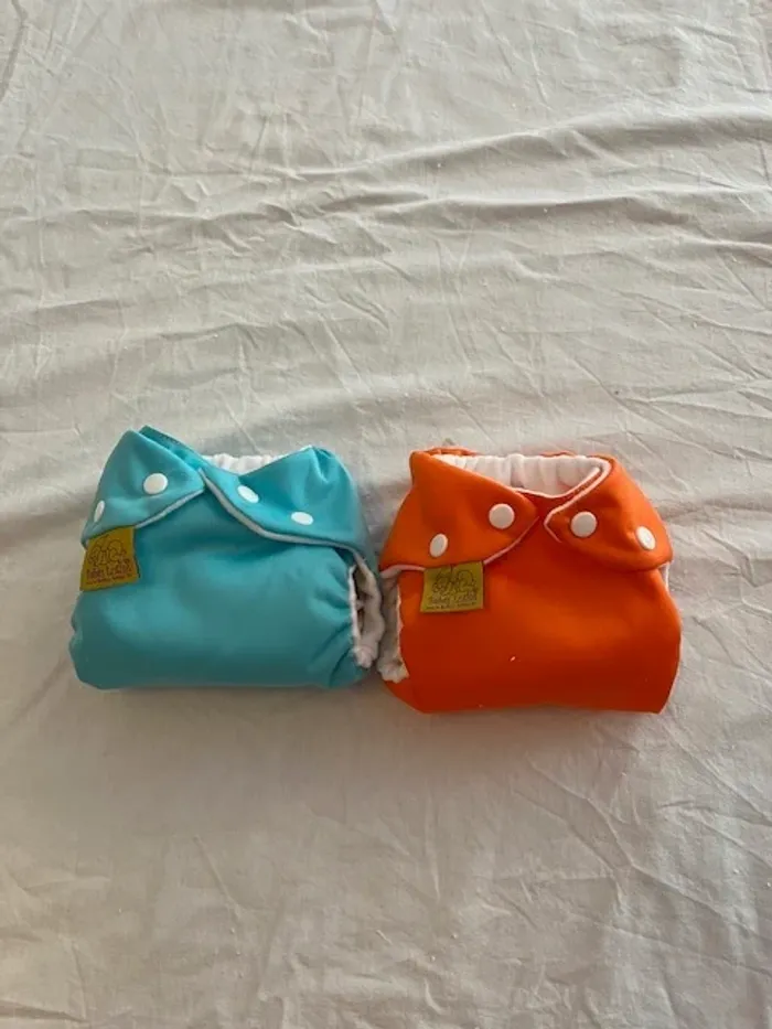 Lot de 2 couches neuves mini lavables Bébés Lutin