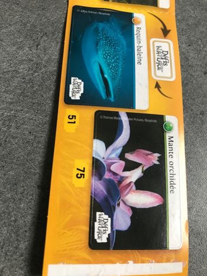 les défis natures bioviva auchan 2020 4 autocollants n°3 ,27 ,51 ,75 - photo numéro 2
