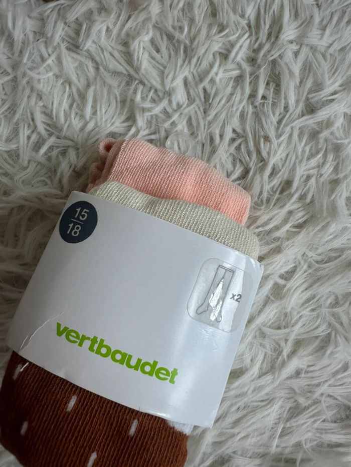 Lot de 2 paires de collants Vertbaudet taille 15-18 - photo numéro 5