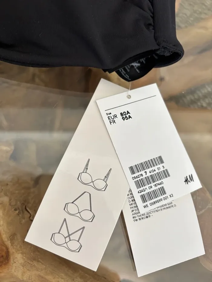 Haut de maillot de bain noir H&M 95A - photo numéro 5