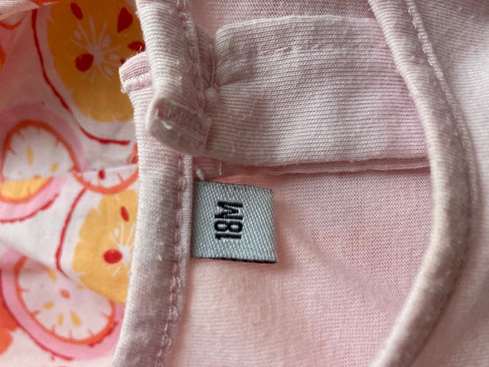 robe sans manche bouton de fleur et agrumes bébé 18 mois - photo numéro 4