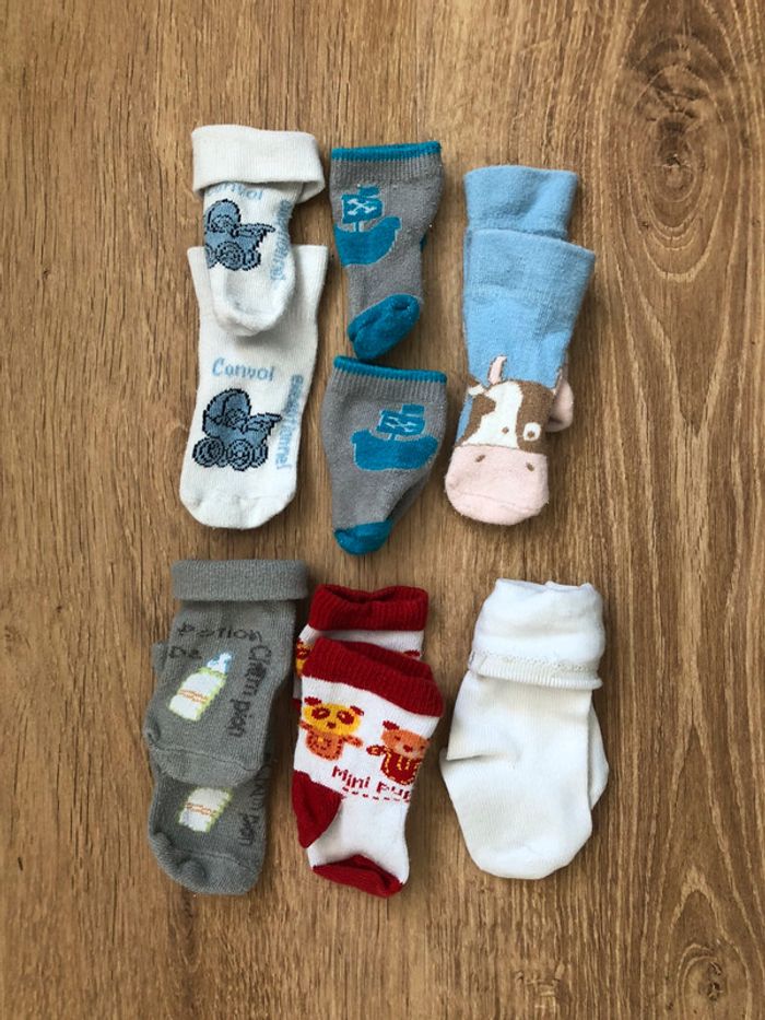 Lot de 6 paires de chaussettes t14 - photo numéro 2