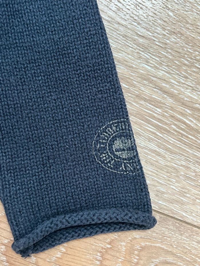 Pull bleu marine timberland coton - côtelé - taille 3 ans - photo numéro 5