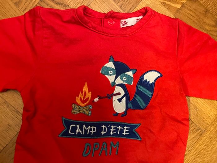 Pyjama DPAM 1 mois rouge - photo numéro 3