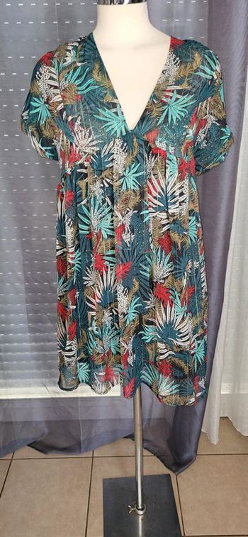 Robe d'été fleurie tropicale 36/38