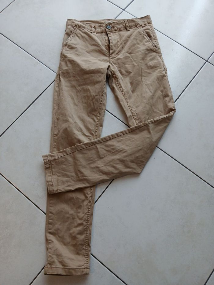 Pantalon beige slim 36/32L