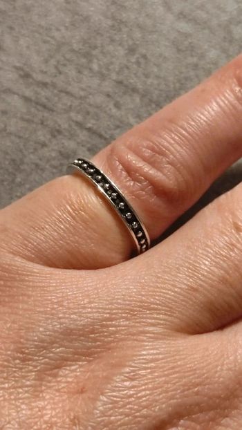 Bague fantaisie métal argenté