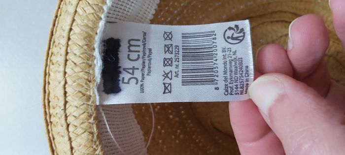 Chapeau de paille 54cm - photo numéro 6