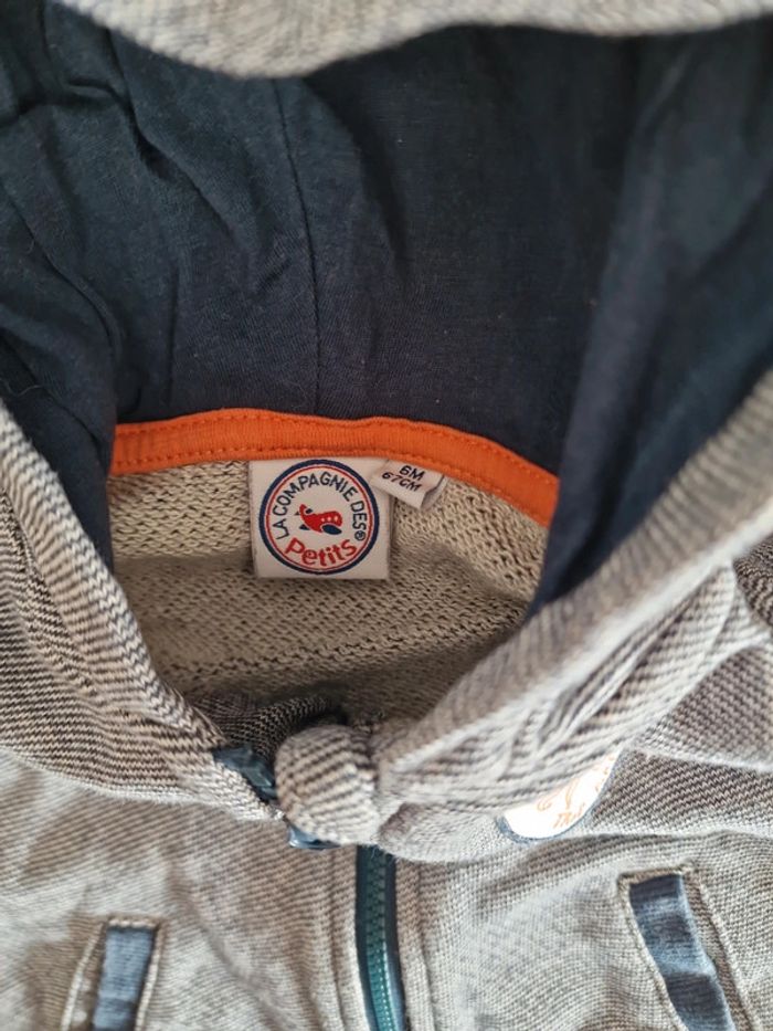 Gilet bleu 68cm 6 mois - photo numéro 3