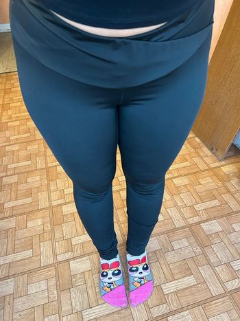Legging noir effet seconde peau