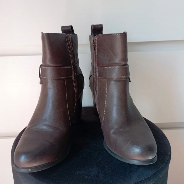 Bottines marron chocolat - photo numéro 2