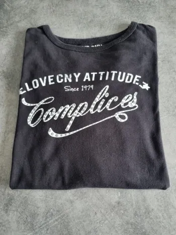 T-shirt à manches longues fille - 16 ans (174cm) - Complices - Noir