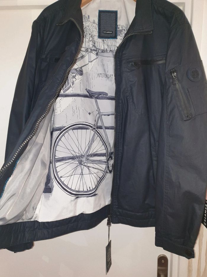 Veste Blouson Coupe Vent Parka Trench Déperlant Calamar Taille 52 - photo numéro 2