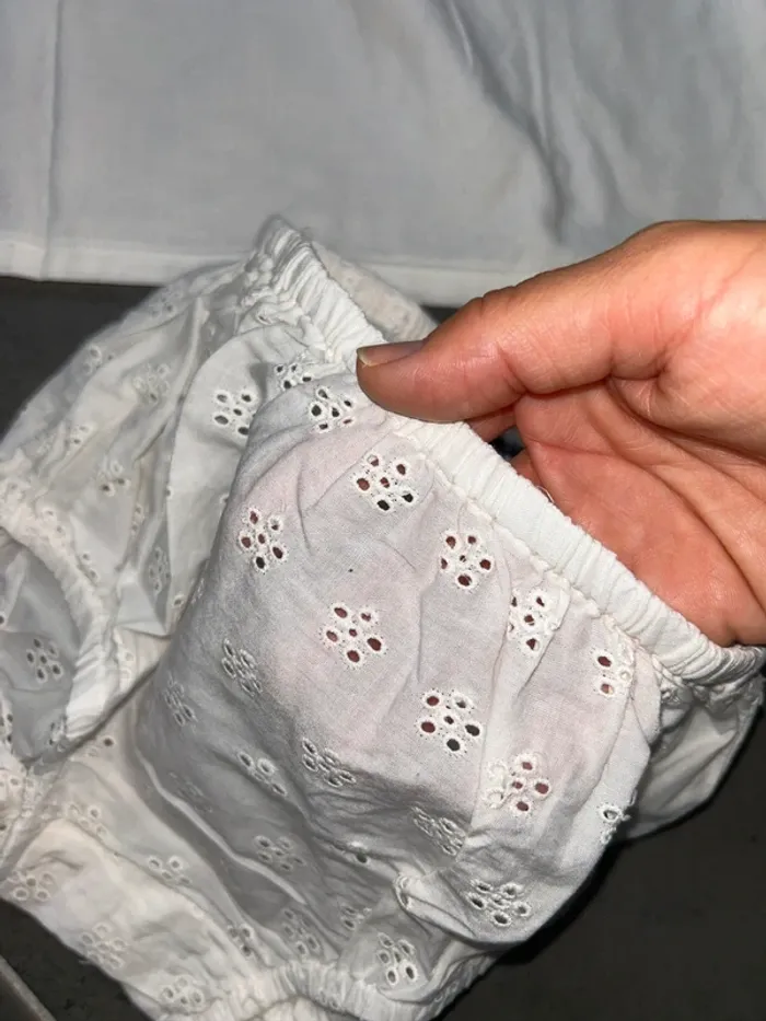 Ensemble 2 pièces robe et culotte broderie anglaise bébé fille Kiabi - photo numéro 9