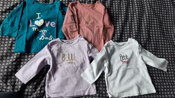 Lot 4 t-shirts manches longues