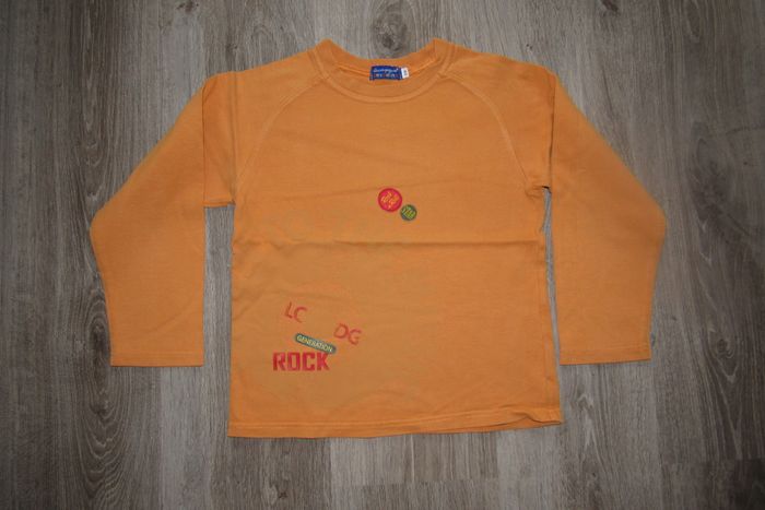 TEE SHIRT ML ORANGE GARÇON - LA COMPAGNIE DES PETITS - 8 ANS - n°03 - photo numéro 1