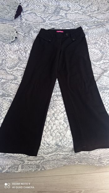 Pantalon noir jambes larges Top Studio taille S