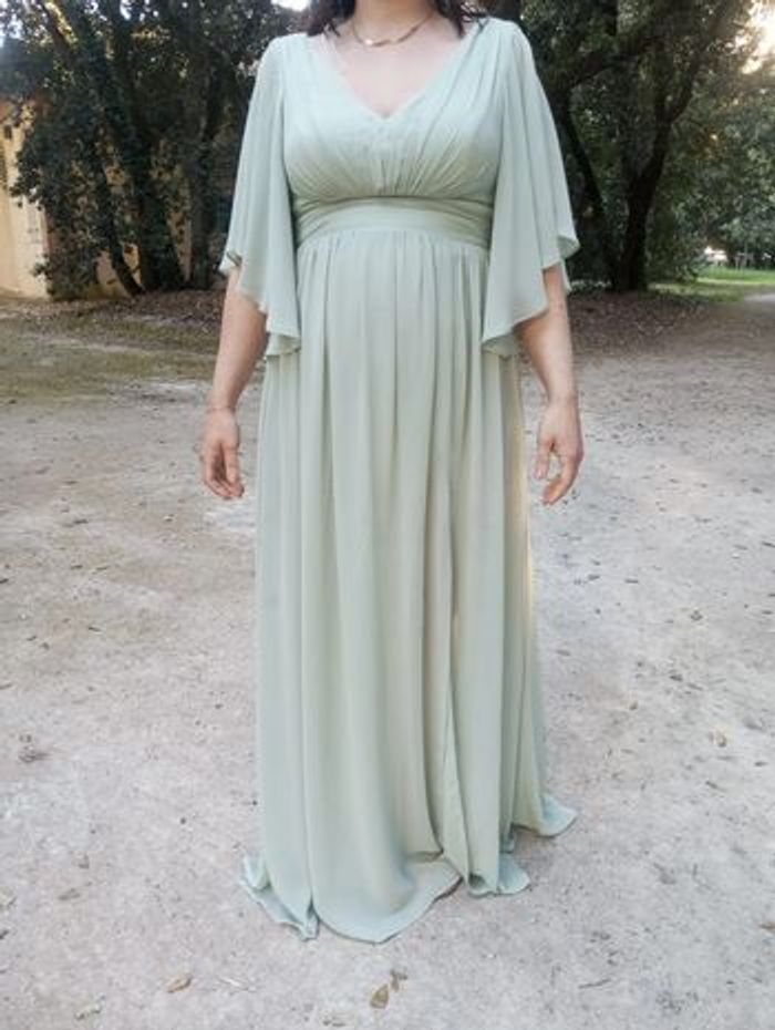 🌺 robe de cérémonie verte 🌺