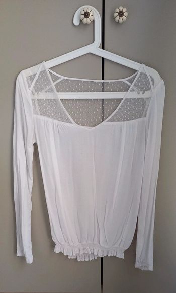 Blouse blanche plumetis