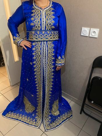 Caftan bleu taille 44