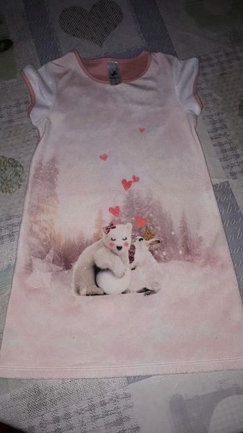 *Robe rose pâle 7 ans