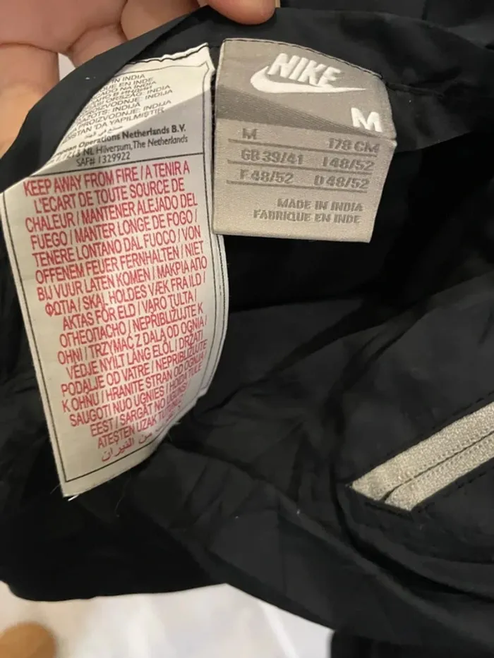 Veste Jacket Nike réversible noire beige/gris mens M - photo numéro 5