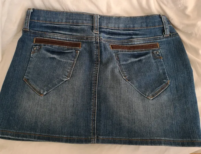 Mini jupe en jeans Etam Taille 40 - photo numéro 6