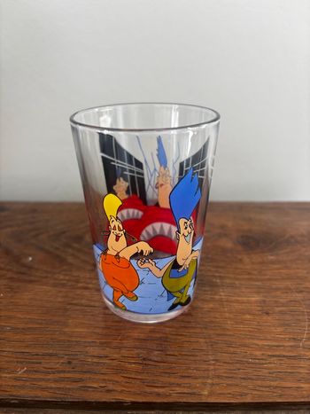 Vintage verre à moutarde les mondes engloutis