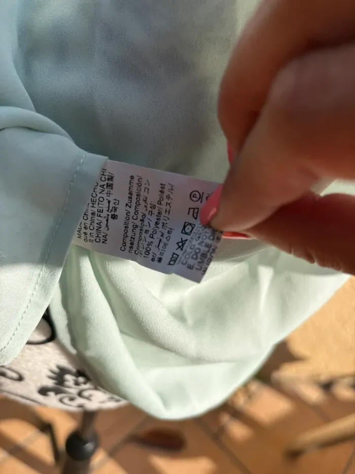 Joli débardeur vert menthe taille L - photo numéro 5