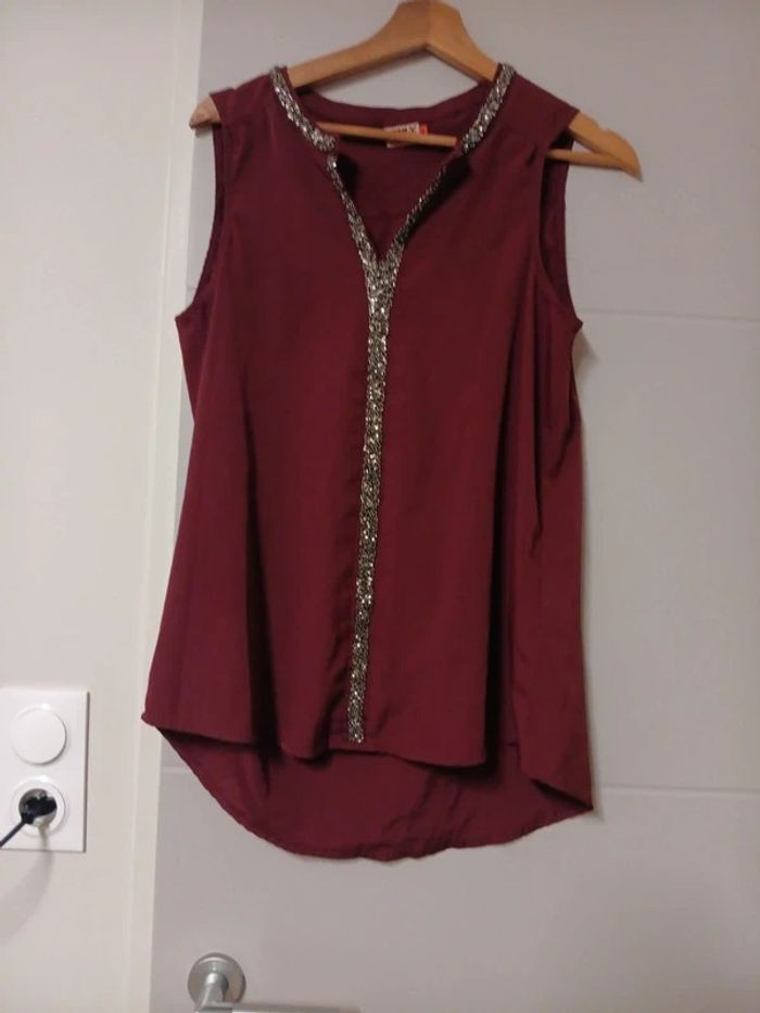 Débardeur bordeaux only - photo numéro 2