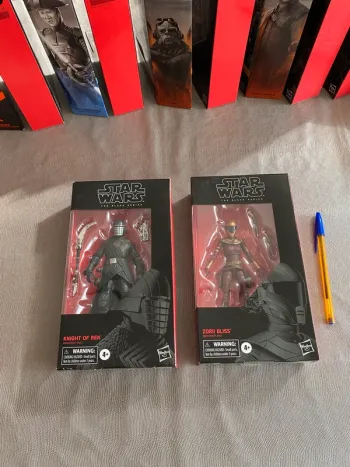 Figurines Star Wars Black Series - Knight of Ren + Zorii Bliss - Hasbro Lucasfilms Disney