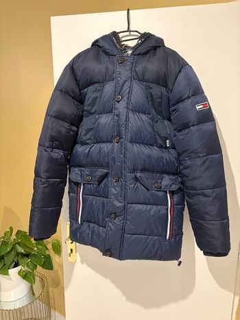 Doudoune Tommy Jeans bleu marine Taille M – Veste hiver chaude avec capuche