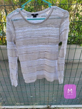 👠 Pull mi-transparent H&M T.M 👠