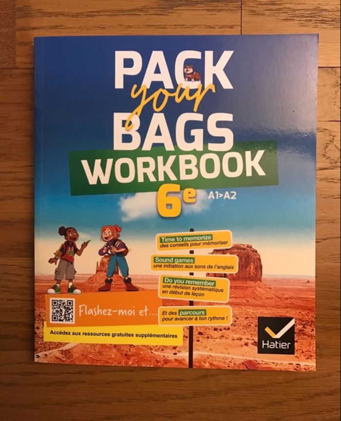 Anglais 6ème - Pack your bags - Workbook de l’élève