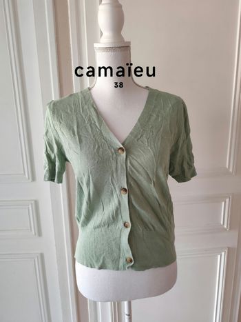 Haut manche courte camaïeu taille 38 femme