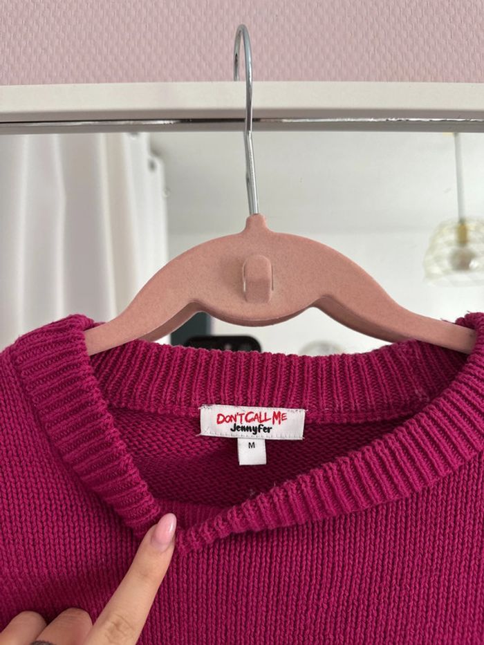 Pull bordeau - Jennyfer - photo numéro 3