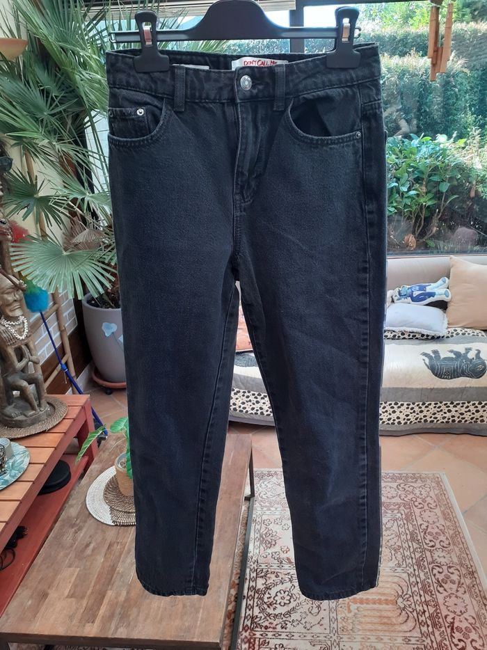 Jeans mom noir