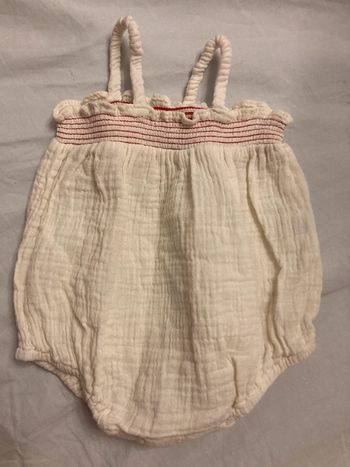 Petite tenue barboteuse bretelle