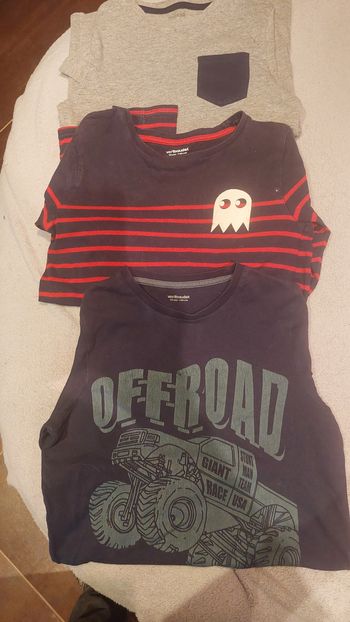 Lot 3 ti shirts manches longues 10 ans