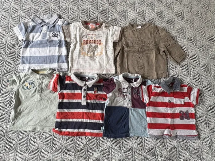 Lot de 7 t-shirts manches courtes 3 mois - photo numéro 2