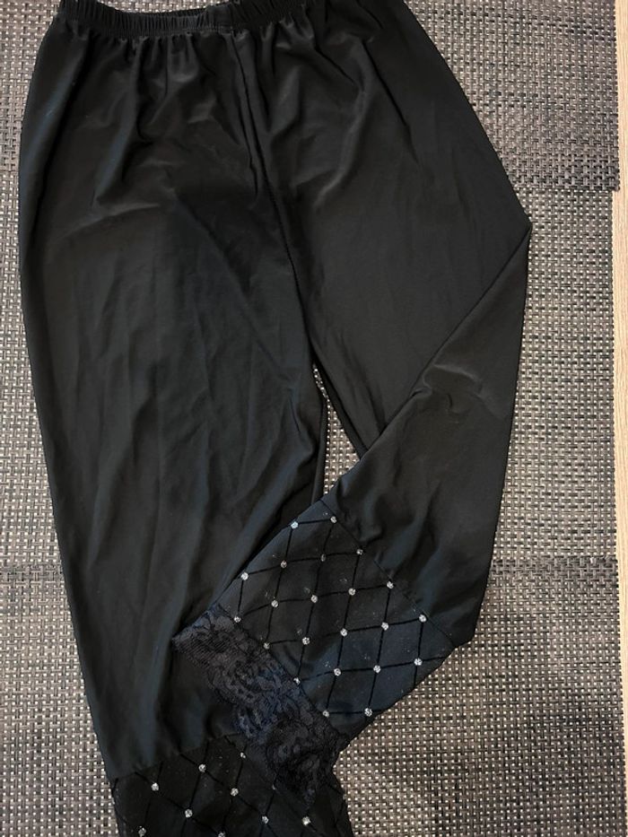 Legging court petit strass