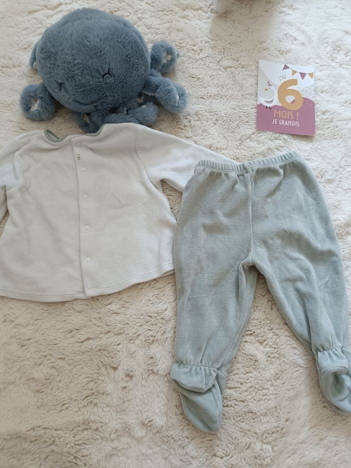 Pyjama 2 pièces 6 mois obaibi - photo numéro 3