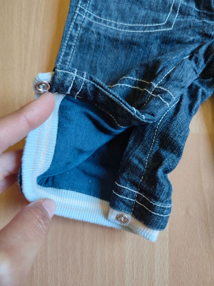 Lot tenue Jean + t-shirt manches longues Petit Kimbaloo en 1M - photo numéro 3