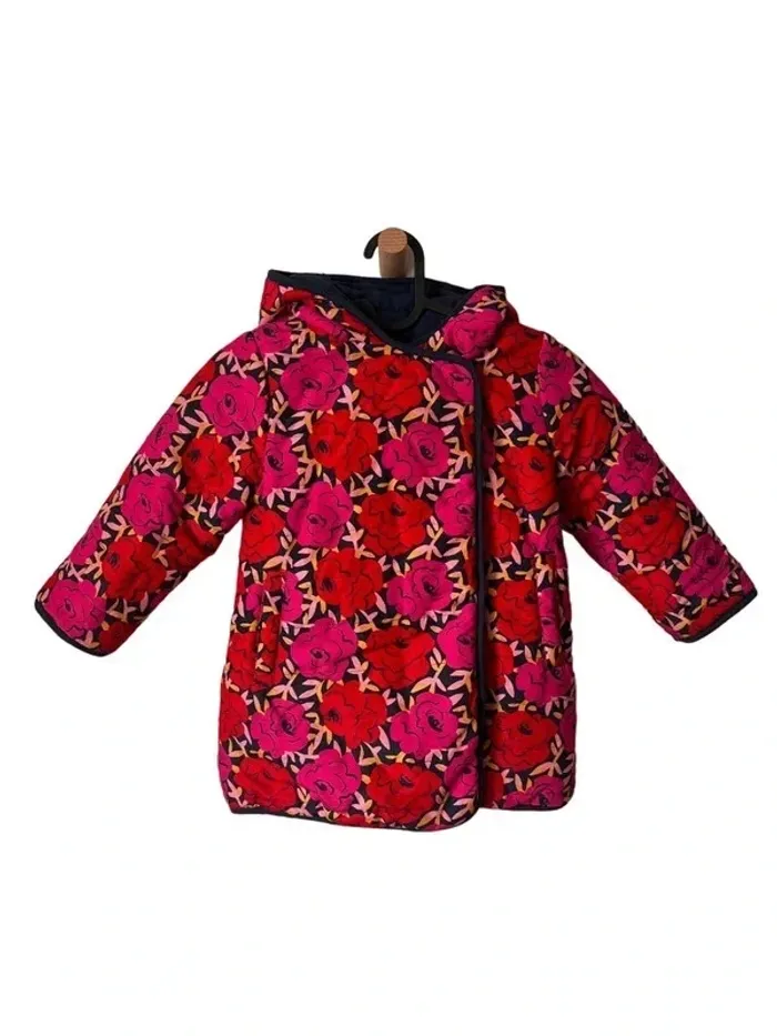 Parka réversible, motif fleuri - DPAM 4 ans (104cm) - photo numéro 4