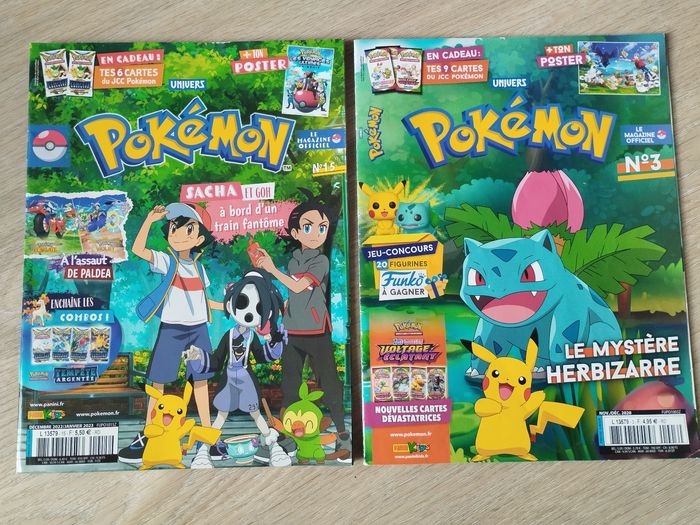Lot de 2 magazines Pokémon