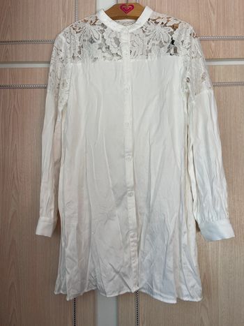 Robe shein 12 ans manches longues détail dentelle
