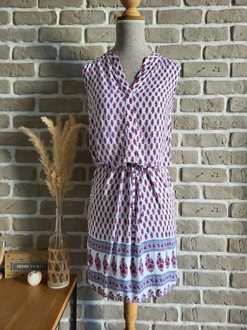 Joli robe fluide sans manches Etam - imprimé cachemire