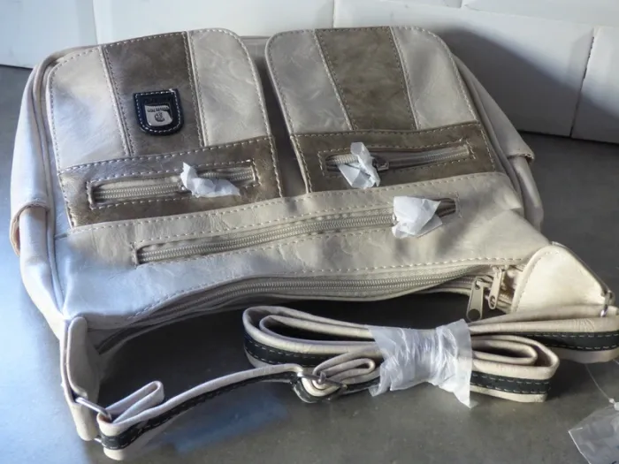 Sac a main écru & doré - photo numéro 3