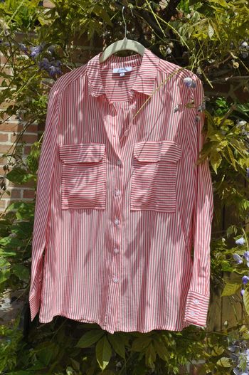 JBC chemisier ligné rouge t.34/XS neuf jamais porté