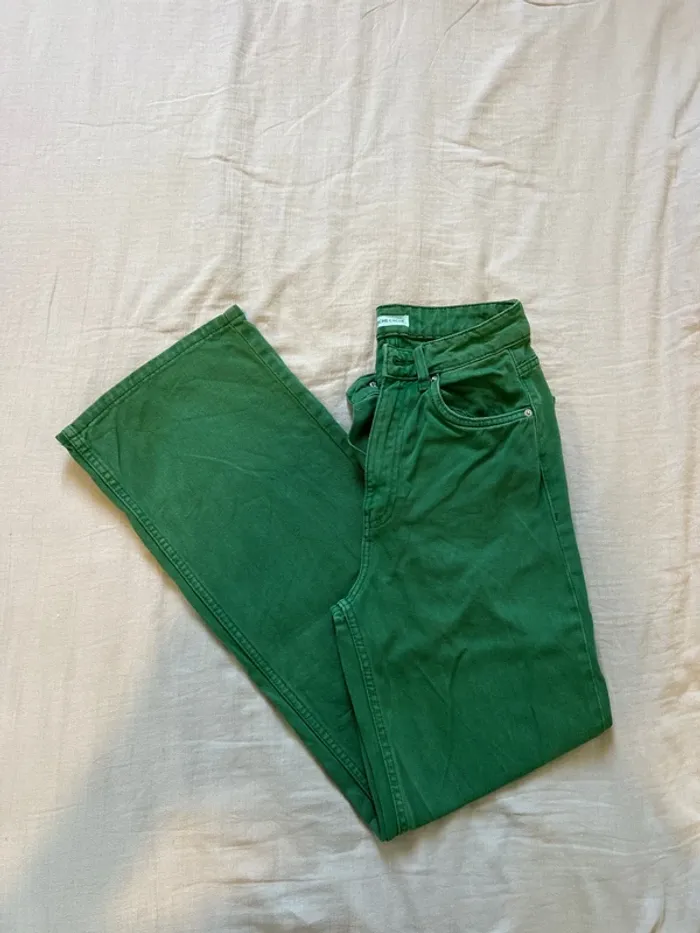 Jean large Vert